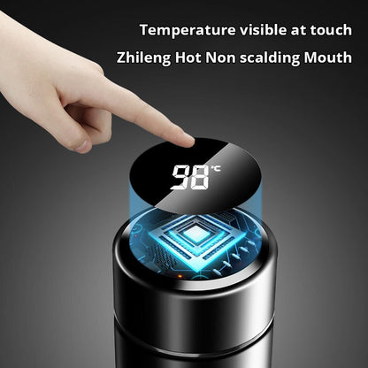 500ml Stainless Steel Smart Thermos Bottle for Temperature Display