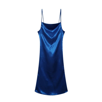 Vestido liso Blue