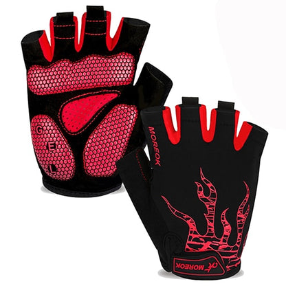 Half Finger Biking Gloves Road Gel Pad Anti-Slip Breathable MTB Gloves