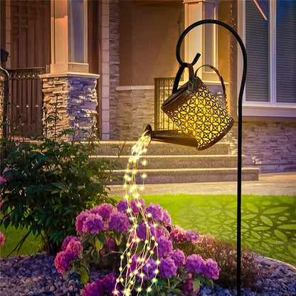 Solar Watering Can Light Hanging  Waterproof Outdoor