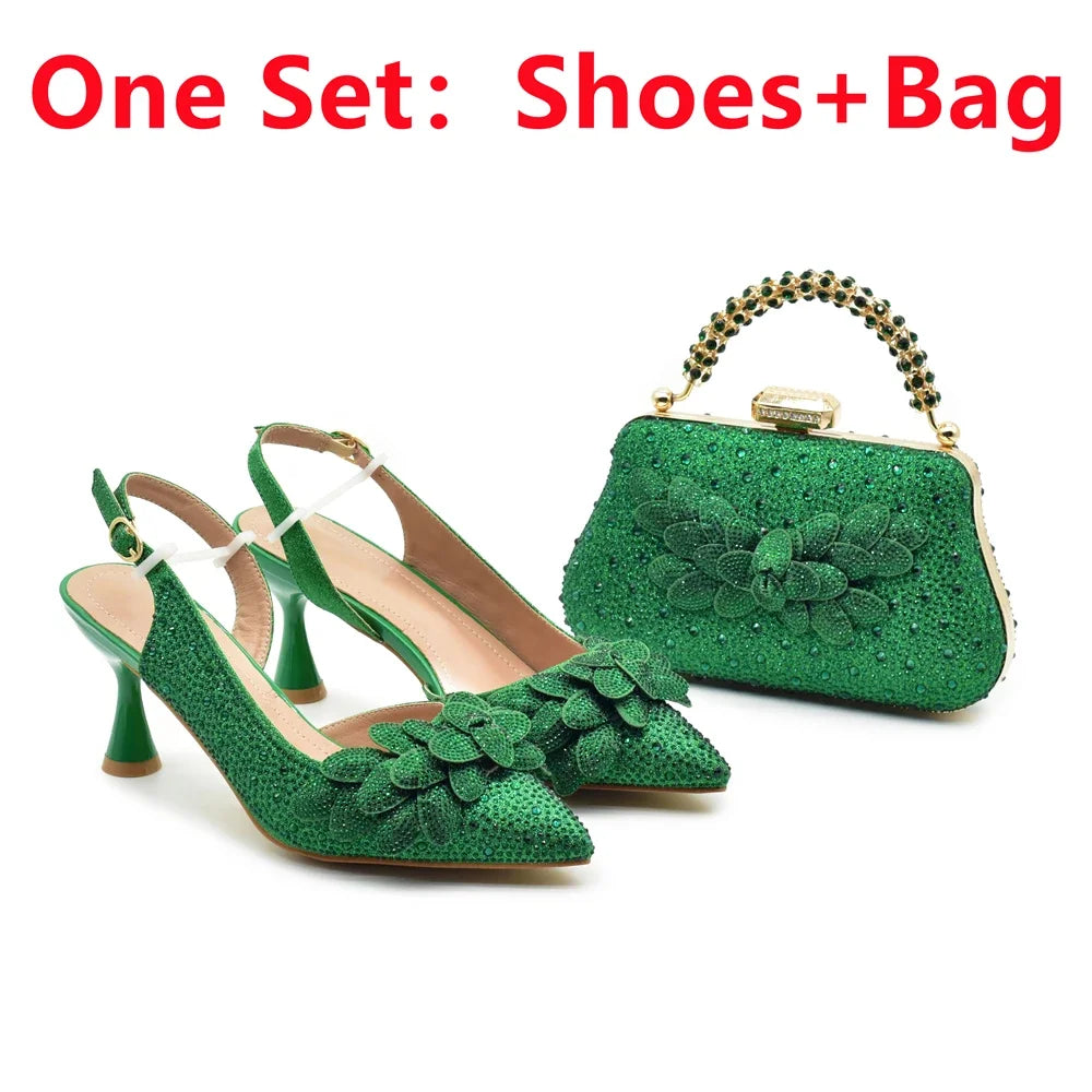 Shoes and Bag Green