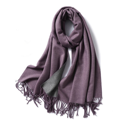 Winter Cashmere Scarf Women Thick Warm Shawls Wraps Lady