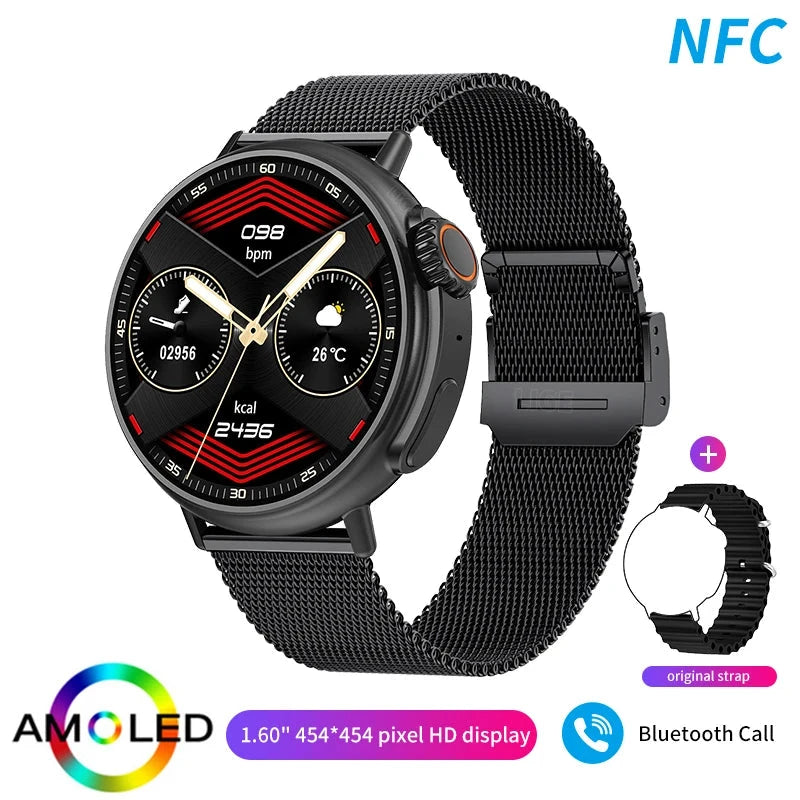 LIGE Smartwatch Mesh Belt Black