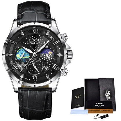 Reloj LIGE Silver Black