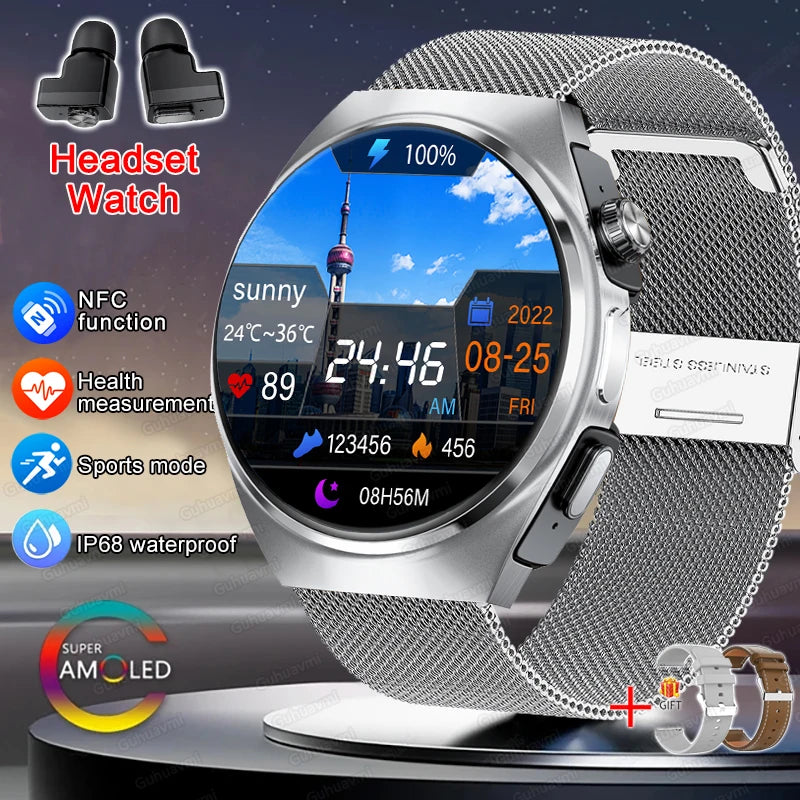 Smartwatch Silver Mesh Belt