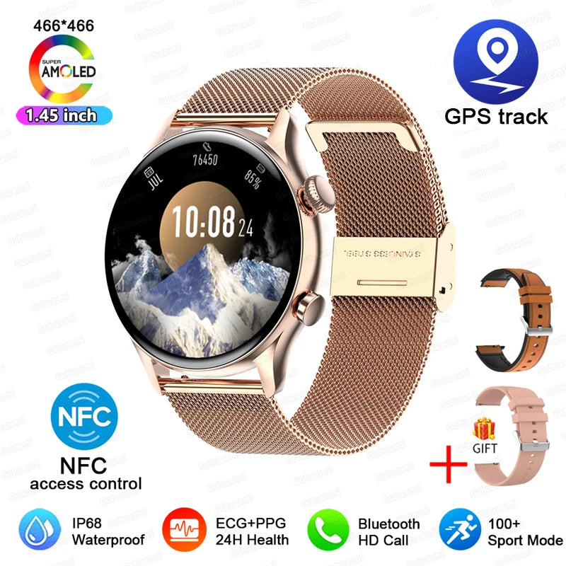 Smartwatch Gold Mesh Belt 2