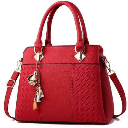 Bolso rojo de mujer