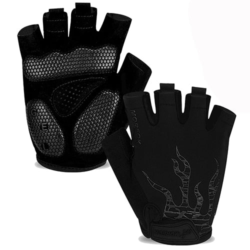 Half Finger Biking Gloves Road Gel Pad Anti-Slip Breathable MTB Gloves