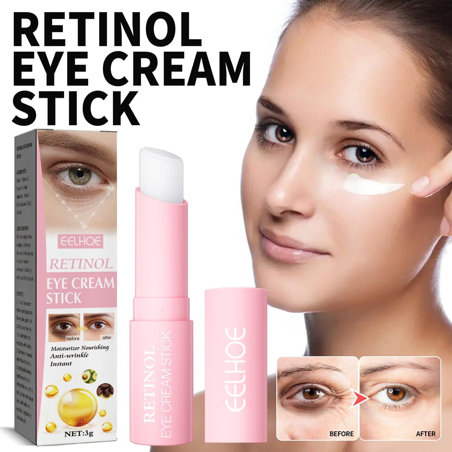 Retinol Eye Cream For Face Lifting Moisturizing Balm Stick