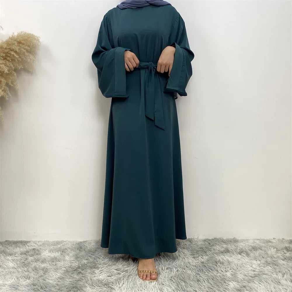 Abaya musulmana verde