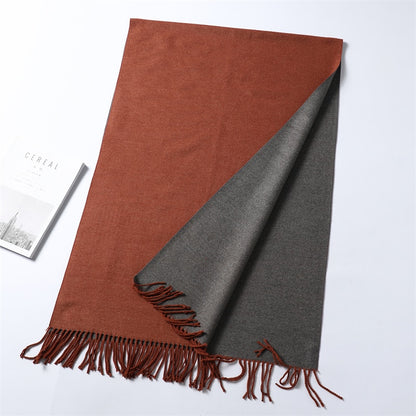 Winter Cashmere Scarf Women Thick Warm Shawls Wraps Lady