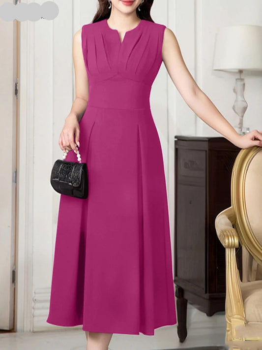 A Line Dress Claret