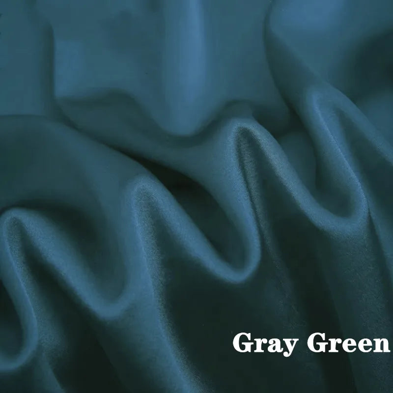 Vestido Satinado Gray Green