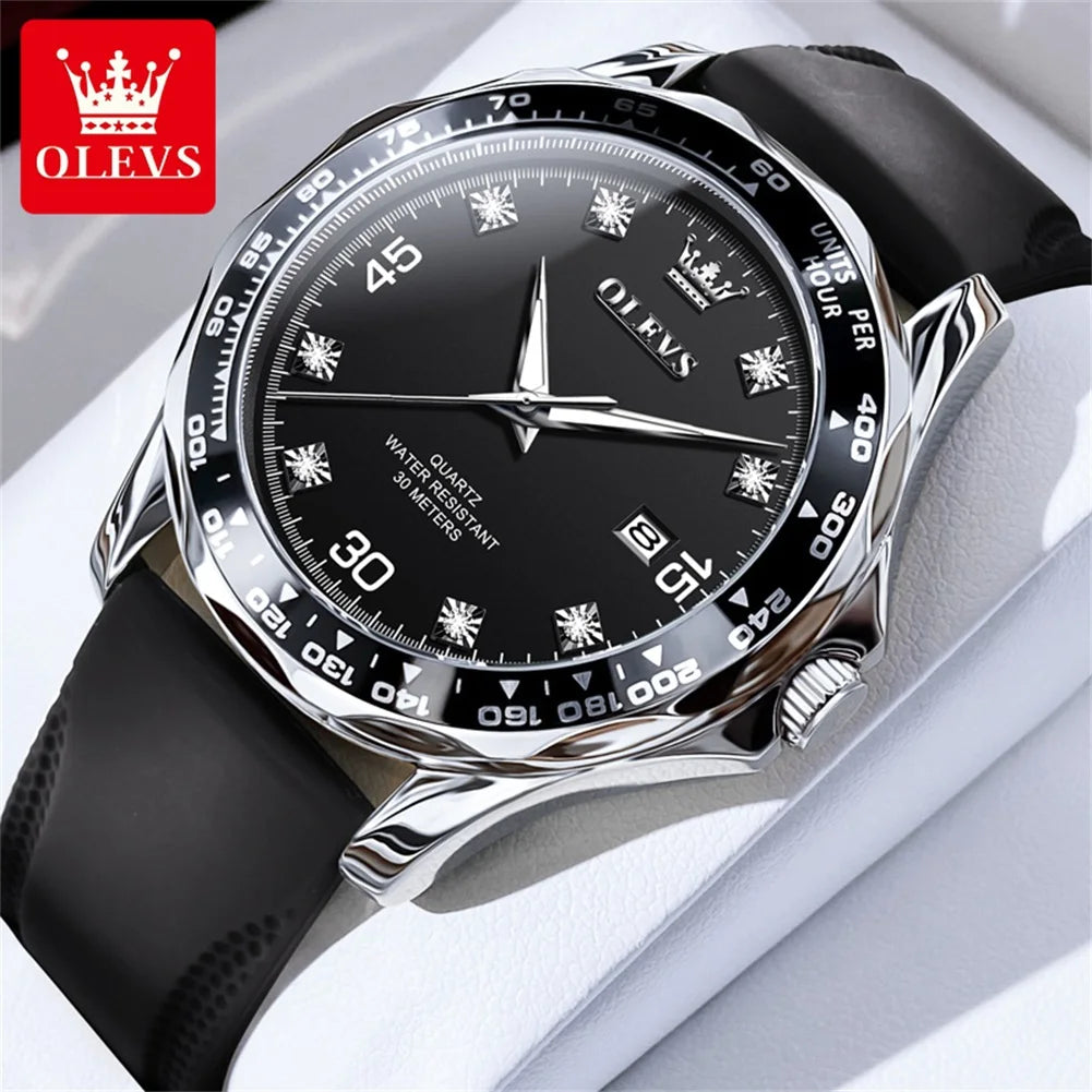 Olevs Watches Black