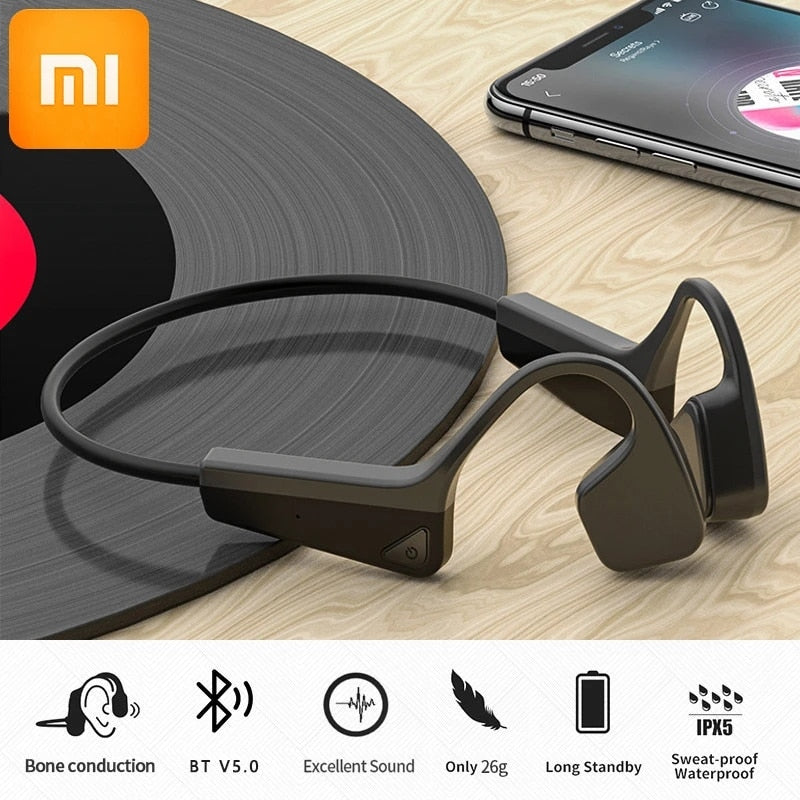 Earphone Bluetooth-Compatible Headset With Microphone