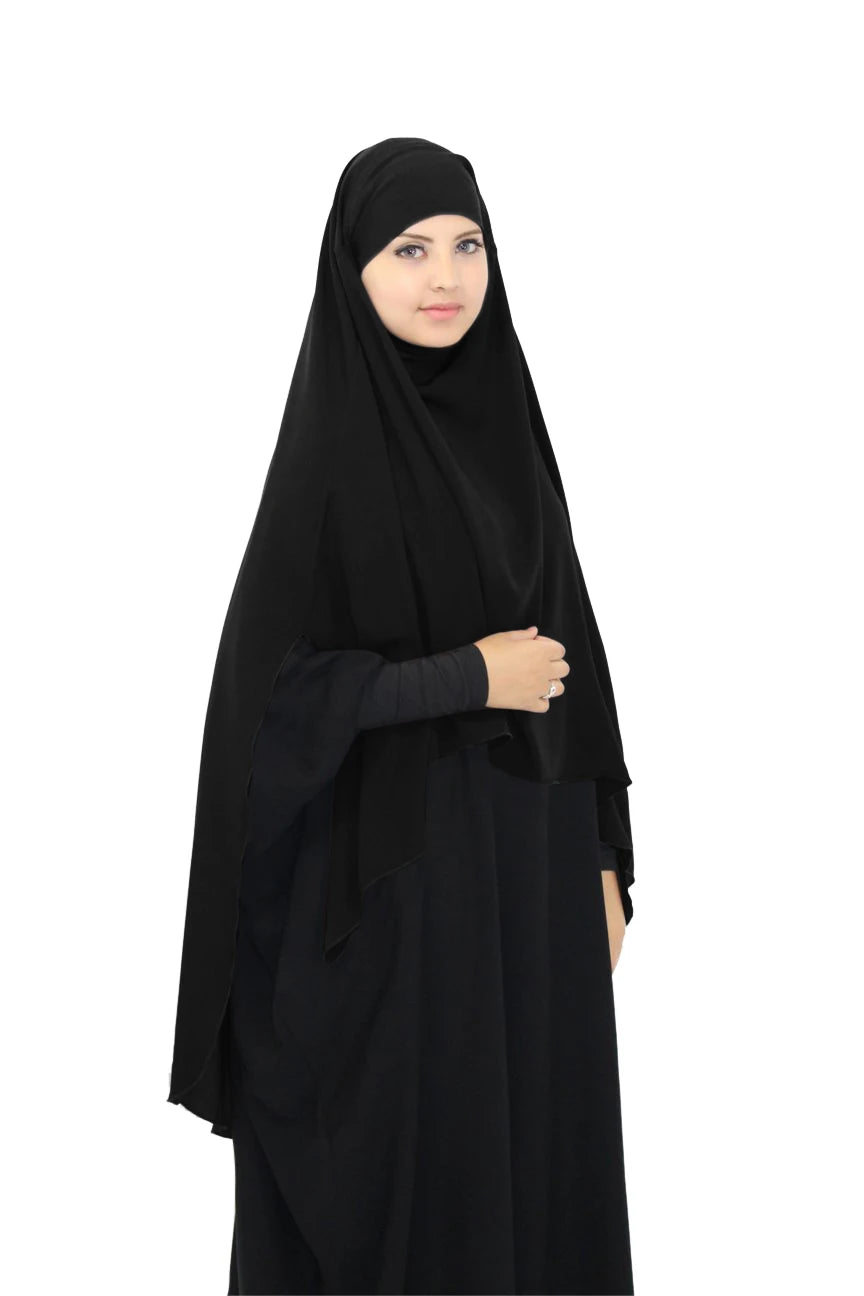 Abaya con velo Black