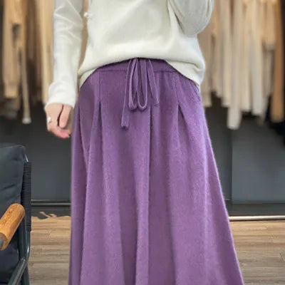 Wool Skirt Purple