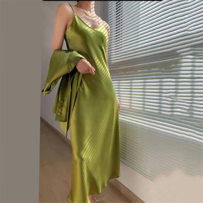 Vestido Liso Avocado Green