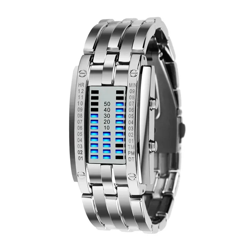 Binary Watch Women Silver