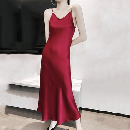 Vestido liso Burgundy