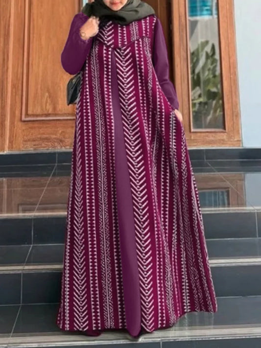 Ethnic Abaya Claret