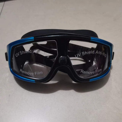 Large Frame Swimming Goggles for Adults HD Antifog Swim Glasses