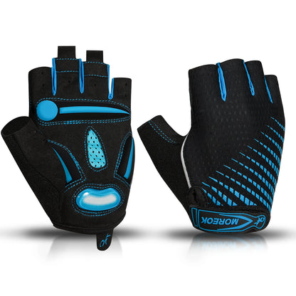 Guantes medio dedo ciclismo Blue