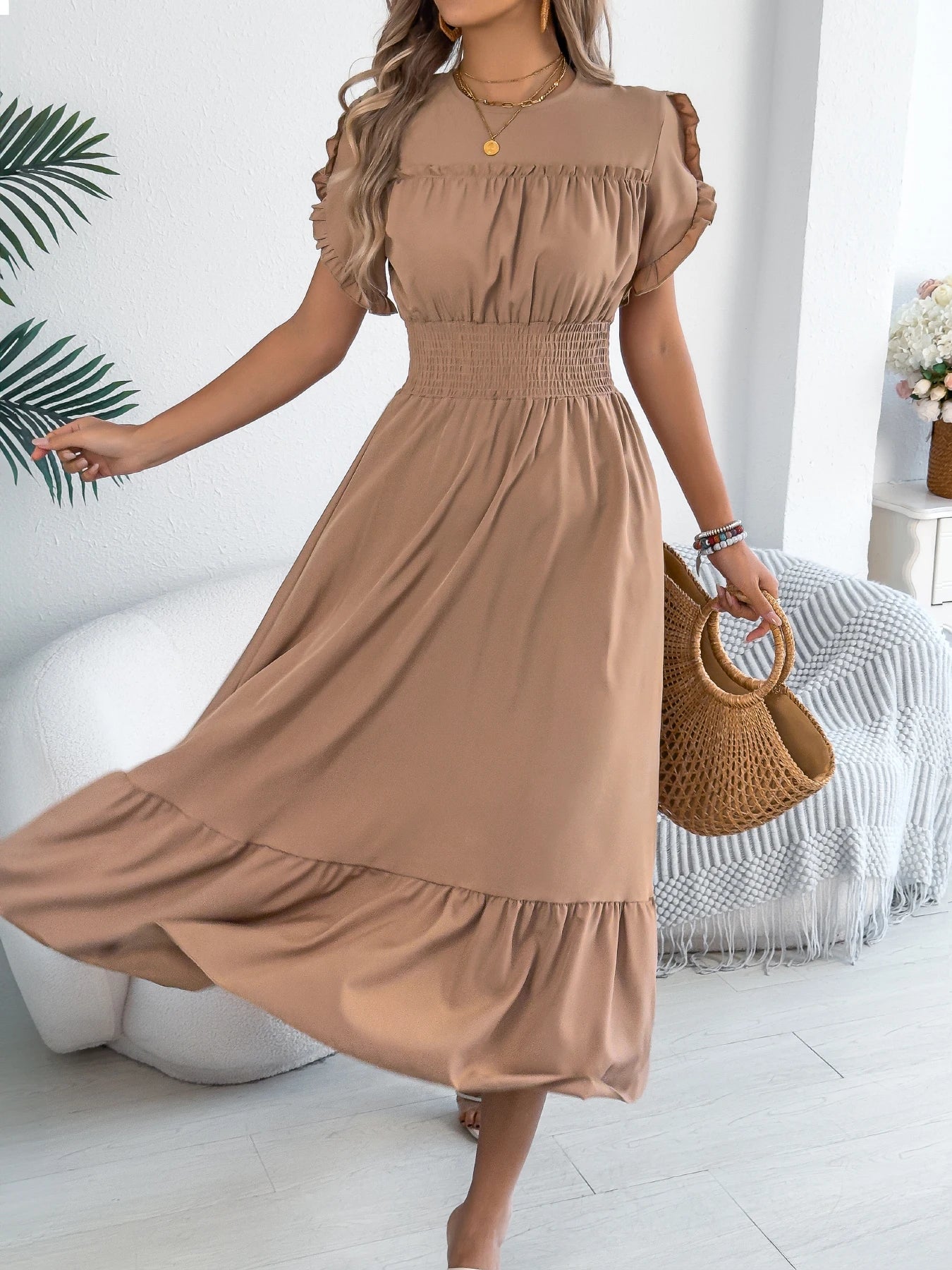 Women Gown Beige