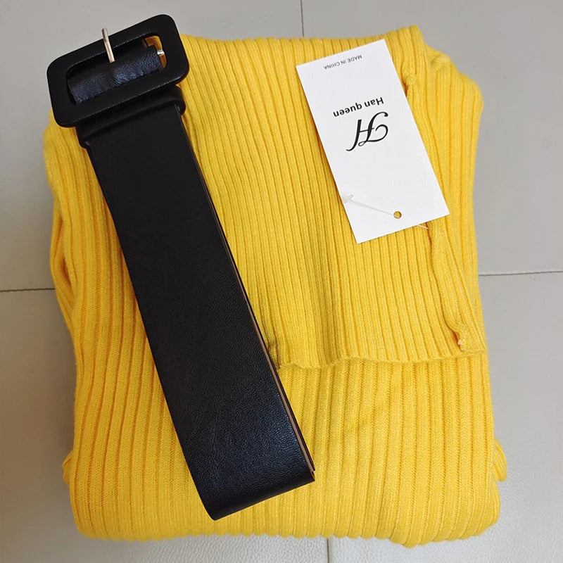 Turtleneck Sweater Yellow