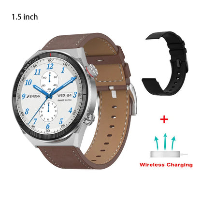 Reloj DT3 Smartwatch Silver Brown Leather