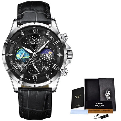 Reloj LIGE Silver Black