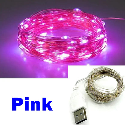 Ghirlanda de luces led Pink