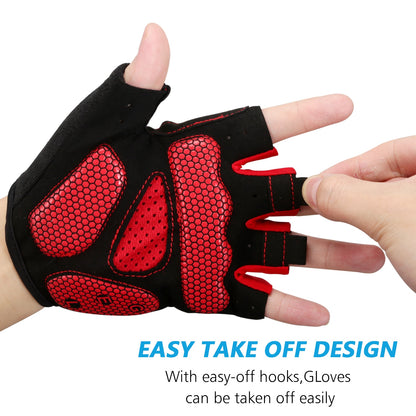 Half Finger Biking Gloves Road Gel Pad Anti-Slip Breathable MTB Gloves