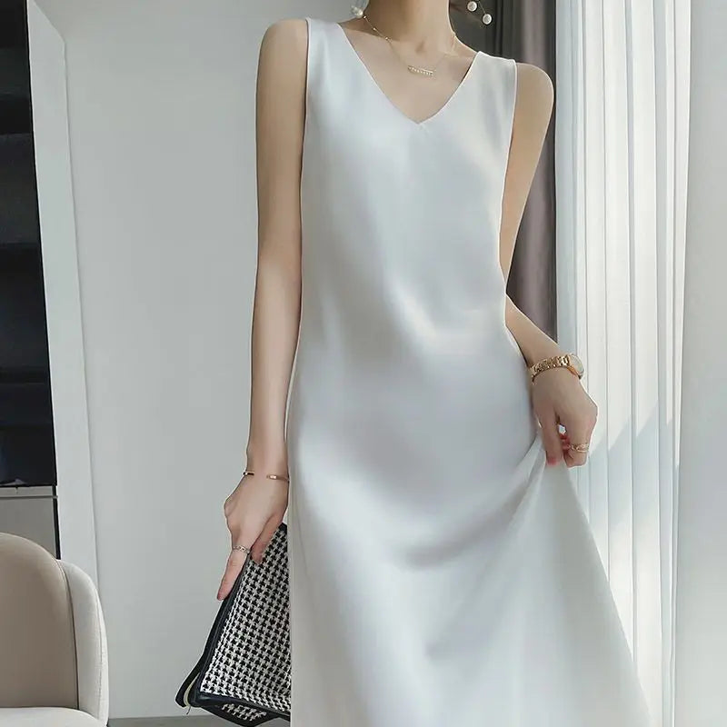 Vestido Satinado White