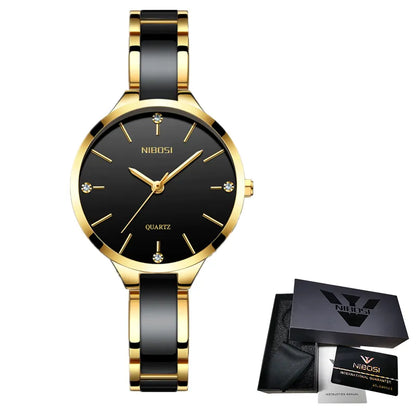 Reloj para mujer negro con caja