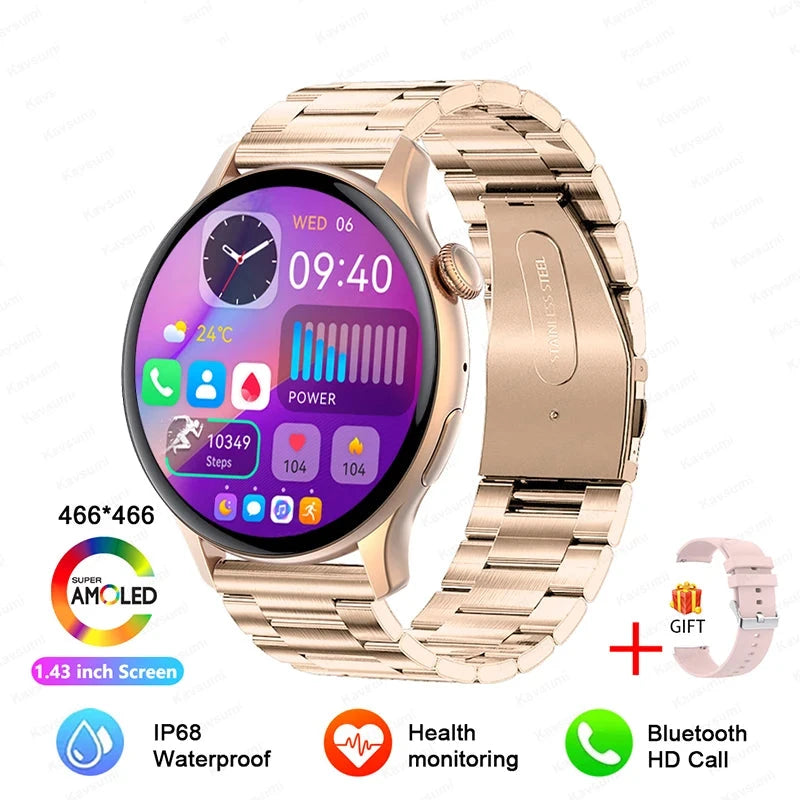 Smartwatch Gold Steel