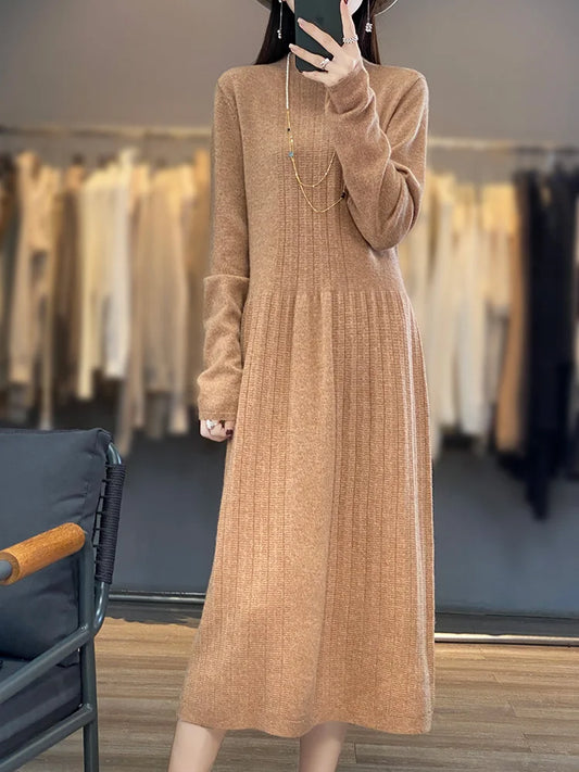 Cashmere Dress Golden Camel