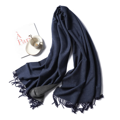 Winter Cashmere Scarf Women Thick Warm Shawls Wraps Lady