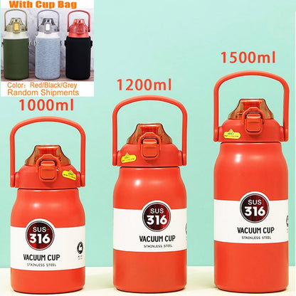 Thermo Bottle Portable Thermal Mug 1500ML Large Capacity