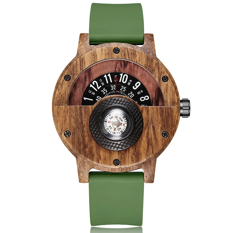 Wood Watch Green