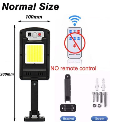 Solar Lamp With 3 Light Mode Remote Control