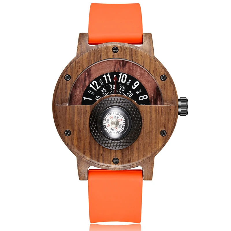 Wood Watch Orange