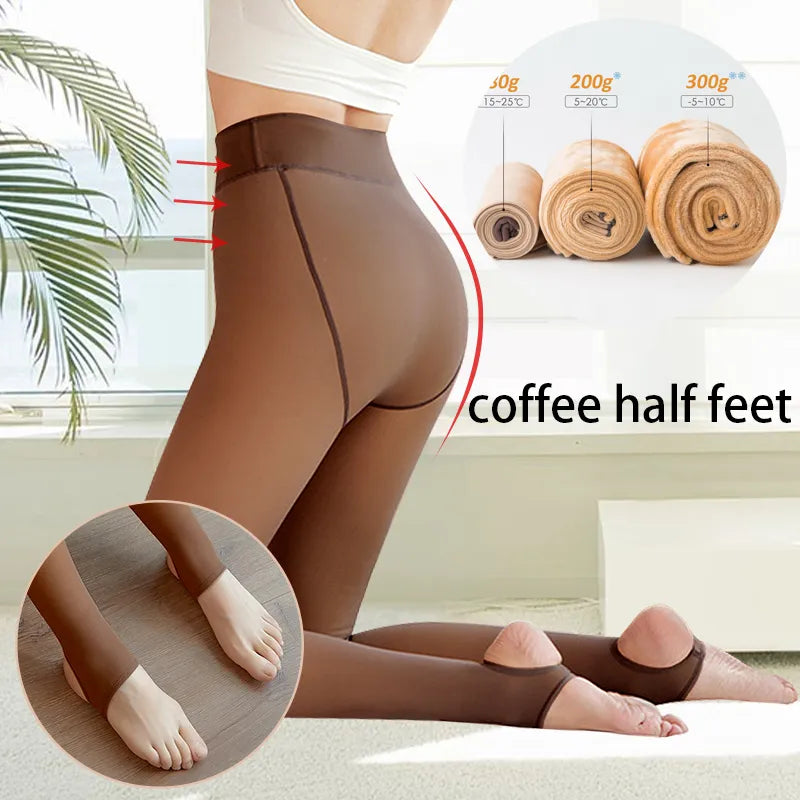 Mallas térmicas Coffee half feet
