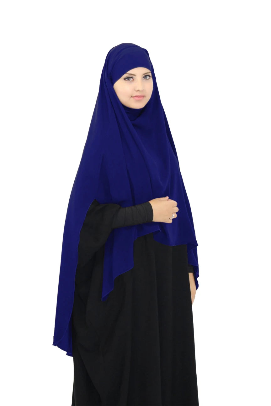 Abaya con velo Blue