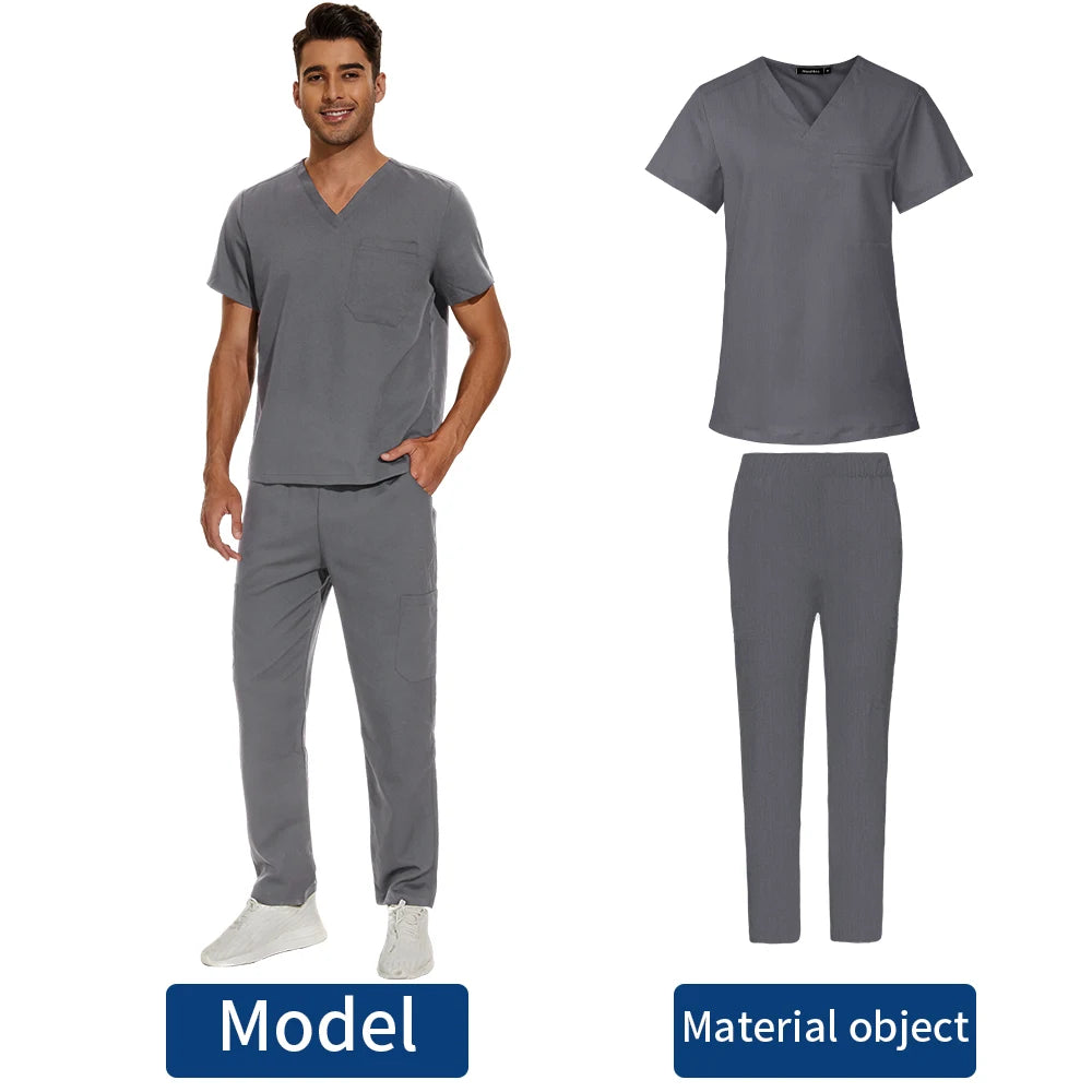 Men's Scrubs Grey