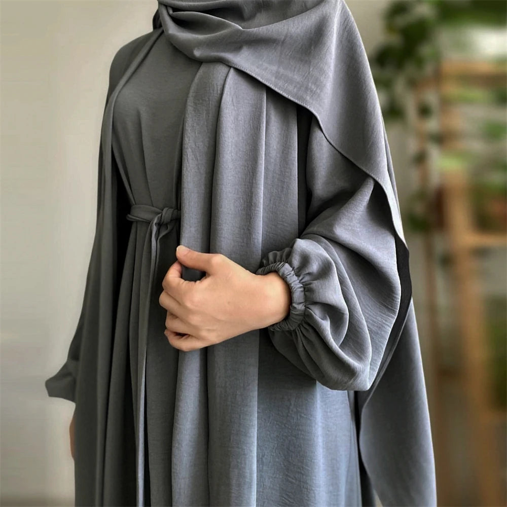 Abaya Dark Gray 2pcs