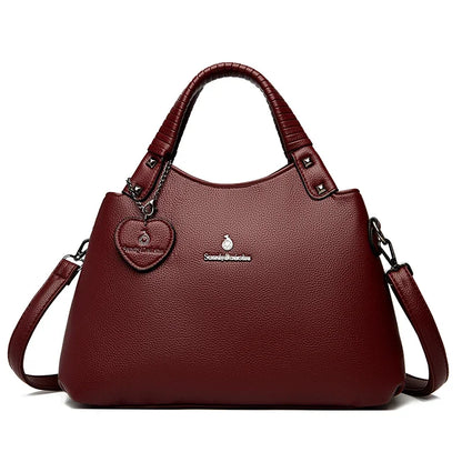 Luxury Handbag Burgundy