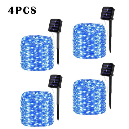 32m/22m/12m/7m Solar LED Light Outdoor Festoon Lamp