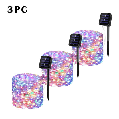 32m/22m/12m/7m Solar LED Light Outdoor Festoon Lamp