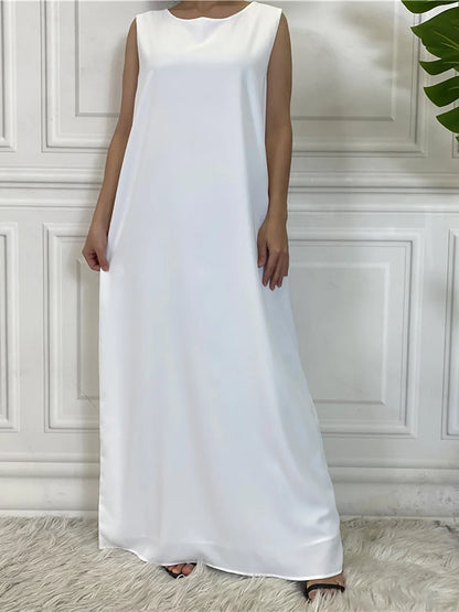 Vestido sin mangas White